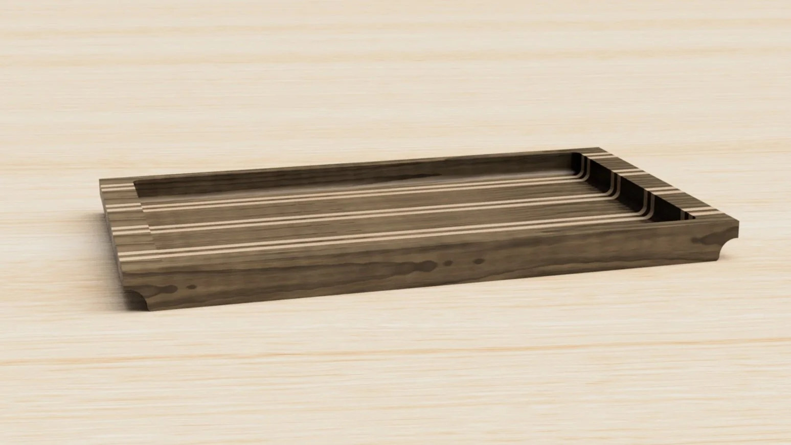 Routed Wood Tray Project Plans